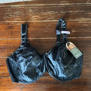 Bali Black Lace Underwire Bra Full Coverage